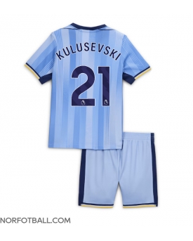 Billige Fotballdrakt Tottenham Hotspur Dejan Kulusevski #21 Replika Bortedraktsett Barn 2024-25 Kortermet (med bukser)